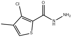 3-CHLORO-4-METHYLTHIOPHENE-2-CARBOHYDRAZIDE Struktur