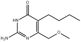 2-AMINO-5-BUTYL-6-(METHOXYMETHYL)PYRIMIDIN-4-OL Structure