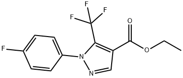 2-(4-氟苯基)-3-(三氟据埃及)吡唑-4-羧酸乙酯,175137-38-9,结构式