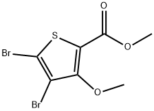 METHYL 4,5-DIBROMO-3-METHOXYTHIOPHENE-2-CARBOXYLATE Struktur