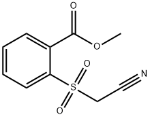 METHYL 2-[(CYANOMETHYL)SULFONYL]BENZOATE Struktur