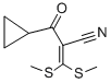 2-(CYCLOPROPYLCARBONYL)-3,3-DI(METHYLTHIO)ACRYLONITRILE 结构式