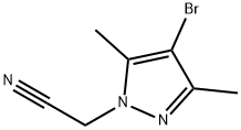 2-(4-BROMO-3,5-DIMETHYL-1H-PYRAZOL-1-YL)ACETONITRILE 化学構造式