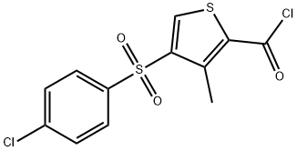 4-[(4-CHLOROPHENYL)SULFONYL]-3-METHYLTHIOPHENE-2-CARBONYL CHLORIDE Struktur