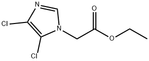 2-(4,5-二氯-1H-咪唑-1-基)乙酸乙酯, 175137-67-4, 结构式