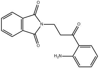 2-[3-(2-アミノフェニル)-3-オキソプロピル]-1H-イソインドール-1,3(2H)-ジオン 化学構造式