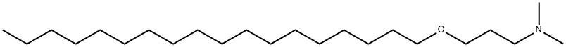 3-オクタデシルオキシ-N,N-ジメチル-1-プロパンアミン 化学構造式