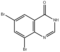 6,8-二溴-3,4-二氢喹唑啉-4-酮, 17518-85-3, 结构式