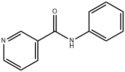N-フェニル-3-ピリジンカルボアミド 化学構造式