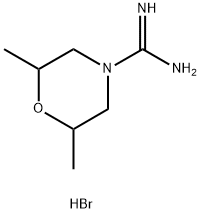 2,6-二甲基吗啉甲脒氢溴酸 结构式