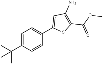 METHYL 3-AMINO-5-[4-(TERT-BUTYL)PHENYL]THIOPHENE-2-CARBOXYLATE Struktur