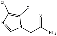 2-(4,5-ジクロロ-1H-イミダゾール-1-イル)エタンチオアミド 化学構造式