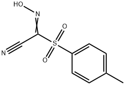 2-HYDROXYIMINO-2-[(4-METHYLPHENYL)SULFONYL]ACETONITRILE Structure