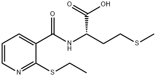 2-(([2-(ETHYLTHIO)-3-PYRIDYL]CARBONYL)AMINO)-4-(METHYLTHIO)BUTANOIC ACID Struktur