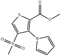 METHYL 4-(METHYLSULFONYL)-3-(1H-PYRROL-1-YL)THIOPHENE-2-CARBOXYLATE Structure