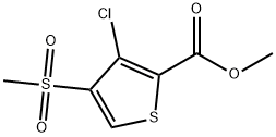 METHYL 3-CHLORO-4-(METHYLSULFONYL)THIOPHENE-2-CARBOXYLATE Structure