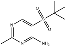 5-(TERT-BUTYLSULFONYL)-2-METHYLPYRIMIDIN-4-AMINE Structure
