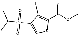 METHYL 3-IODO-4-(ISOPROPYLSULFONYL)THIOPHENE-2-CARBOXYLATE,175201-88-4,结构式