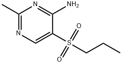 2-METHYL-5-(PROPYLSULFONYL)PYRIMIDIN-4-AMINE Struktur