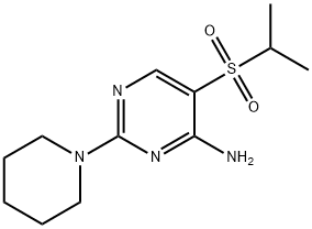 5-(ISOPROPYLSULFONYL)-2-PIPERIDINOPYRIMIDIN-4-AMINE Struktur