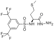 N-[3,5-BIS(TRIFLUOROMETHYL)BENZENESULFONYL]-L-METHIONYL HYDRAZIDE,175202-22-9,结构式