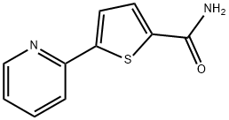 5-(2-ピリジル)チオフェン-2-カルボアミド 化学構造式