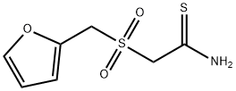 2-[(2-フリルメチル)スルホニル]エタンチオアミド 化学構造式