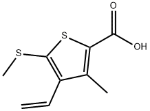 175202-63-8 3-甲基-5-(甲基硫代)-4-乙烯基噻吩-2-羧酸