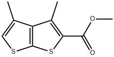 3,4-二甲基噻吩并[2,3-B]噻吩-2-羧酸甲酯,175202-66-1,结构式