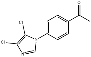 1-[4-(4,5-DICHLORO-1H-IMIDAZOL-1-YL)PHENYL]ETHAN-1-ONE Struktur