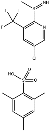 S-〔5-氯-3-(三氟甲基)吡啶-2-基〕-S-甲基硫亚胺2.4.6-三甲基苯硫酸盐,175203-07-3,结构式