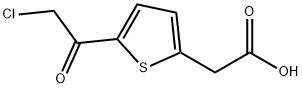 2-[5-(2-CHLOROACETYL)-2-THIENYL]ACETIC ACID Struktur