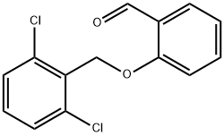 2-[(2,6-ジクロロベンジル)オキシ]ベンズアルデヒド 化学構造式