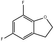5,7-ジフルオロ-2,3-ジヒドロベンゾ[B]フラン 化学構造式