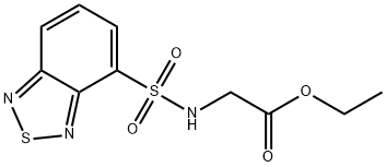 乙基-2 - [(2,1,3 -苯并噻二唑- 4 - 硫基)氨基]乙酸, 175203-25-5, 结构式