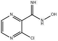 3-氯-N-羟基-2-吡嗪甲脒 结构式