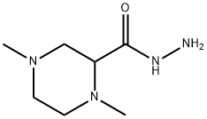 1,4-DIMETHYLPIPERAZINE-2-CARBOHYDRAZIDE Structure