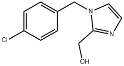 [1-(4-クロロベンジル)-1H-イミダゾール-2-イル]メタノール 化学構造式