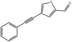4-(2-PHENYLETH-1-YNYL)THIOPHENE-2-CARBALDEHYDE Struktur