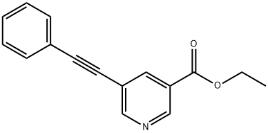 ETHYL 5-(2-PHENYLETH-1-YNYL)NICOTINATE Structure