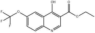 4-羟基-6-(三氟甲氧基)喹啉-3-羧酸乙酯 结构式