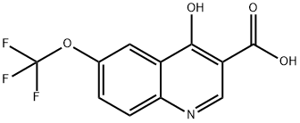 4-HYDROXY-6-(TRIFLUOROMETHOXY)QUINOLINE-3-CARBOXYLIC ACID Struktur