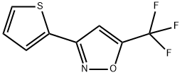 3-(2-噻吩基)-5-(三氟甲基)异唑 结构式