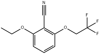 2-ETHOXY-6-(2,2,2-TRIFLUOROETHOXY)BENZONITRILE Structure