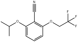 2-ISOPROPOXY-6-(2,2,2-TRIFLUOROETHOXY)BENZONITRILE Struktur