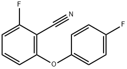 2-FLUORO-6-(4-FLUOROPHENOXY)BENZONITRILE Struktur