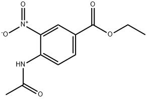 4-乙酰氨基-3-硝基苯甲酸乙酯 结构式