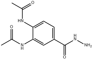 N1-[2-(ACETYLAMINO)-4-(HYDRAZINOCARBONYL)PHENYL]ACETAMIDE Structure