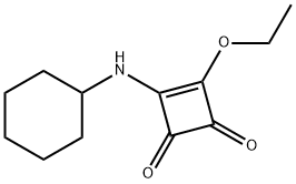 3-(CYCLOHEXYLAMINO)-4-ETHOXYCYCLOBUT-3-ENE-1,2-DIONE Structure