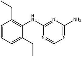 2-AMINO-4-(2,6-DIETHYLANILINO)-1,3,5-TRIAZINE, 175204-33-8, 结构式
